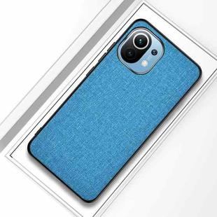 For Xiaomi Mi 11 Shockproof Cloth Texture PC + TPU Protective Case(Blue)