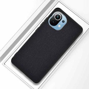 For Xiaomi Mi 11 Shockproof Cloth Texture PC + TPU Protective Case(Black)