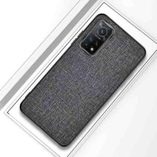 For Xiaomi Mi 10T 5G Shockproof Cloth Texture PC + TPU Protective Case(Silver Ash)