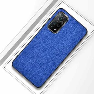 For Xiaomi Mi 10T 5G Shockproof Cloth Texture PC + TPU Protective Case(Style Blue)