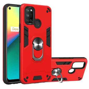 For OPPO Realme 7i / C17 Armour Series PC + TPU Protective Case with Ring Holder(Red)