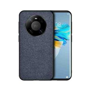 For Huawei Mate 40 Shockproof Splicing PU + Cloth Protective Case(Denim Blue)
