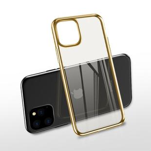 For iPhone 11 Pro Max X-level Original Series Transparent Ultra-thin TPU Case(Gold)