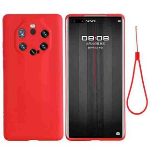 For Huawei Mate 40 RS Pure Color Liquid Silicone Shockproof Full Coverage Case(Red)