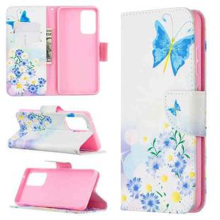 For Samsung Galaxy A52 5G / 4G Colored Drawing Pattern Horizontal Flip Leather Case with Holder & Card Slots & Wallet(Butterfly Love)