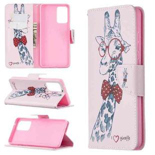 For Samsung Galaxy A72 5G / 4G Colored Drawing Pattern Horizontal Flip Leather Case with Holder & Card Slots & Wallet(Deer)