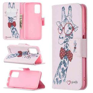 For Xiaomi Poco M3 Colored Drawing Pattern Horizontal Flip Leather Case with Holder & Card Slots & Wallet(Deer)
