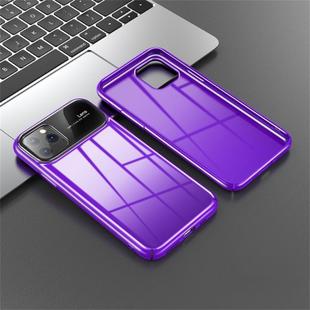 For iPhone 11 JOYROOM Zhizhen Series PC + Tempered Glass Protective Case(Purple)