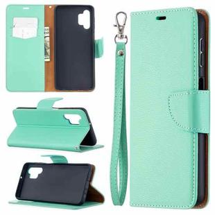 For Samsung Galaxy A32 5G Litchi Texture Pure Color Horizontal Flip PU Leather Case with Holder & Card Slots & Wallet & Lanyard(Green)