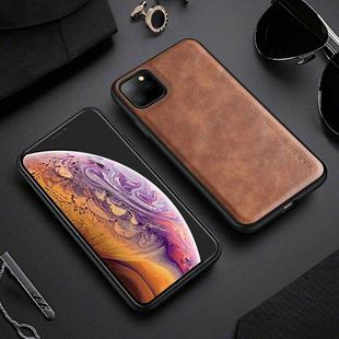 For iPhone 11 Pro Max X-level Earl III Series Leather Texture Ultra-thin All-inclusive Soft Case(Brown)