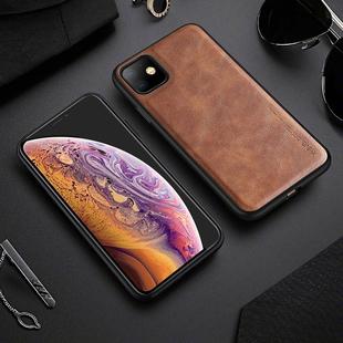 For iPhone 11 X-level Earl III Series Leather Texture Ultra-thin All-inclusive Soft Case(Brown)