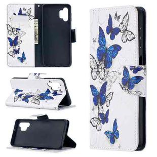 For Samsung Galaxy A32 5G Colored Drawing Pattern Horizontal Flip Leather Case with Holder & Card Slots & Wallet(Butterfly Swarm)
