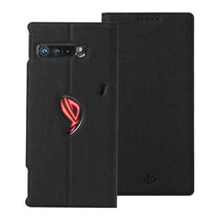 For Asus ROG Phone 3 ZS661KS ViLi DMX Series Shockproof TPU + PU Leather Magnetic Attraction Horizontal Flip Case with Card Slot & Holder(Black)