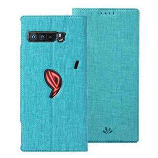 For Asus ROG Phone 3 ZS661KS ViLi DMX Series Shockproof TPU + PU Leather Magnetic Attraction Horizontal Flip Case with Card Slot & Holder(Blue)