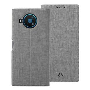 For Nokia 8.3 5G ViLi DMX Series Shockproof TPU + PU Leather Magnetic Attraction Horizontal Flip Case with Card Slot & Holder(Grey)