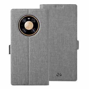 For Huawei Mate 40 Pro ViLi K Series Shockproof TPU + PU Leather Magnetic Buckle Horizontal Flip Case with Card Slots & Wallet & Holder(Grey)