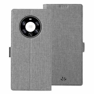 For Huawei Mate 40 Pro+ ViLi K Series Shockproof TPU + PU Leather Magnetic Buckle Horizontal Flip Case with Card Slots & Wallet & Holder(Grey)