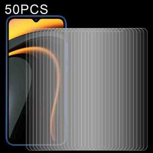 For Xiaomi Poco C3 50 PCS 0.26mm 9H 2.5D Tempered Glass Film