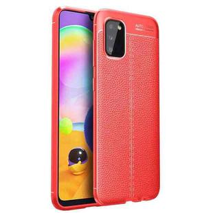 For Samsung Galaxy A02s (European Version) Litchi Texture TPU Shockproof Case(Red)