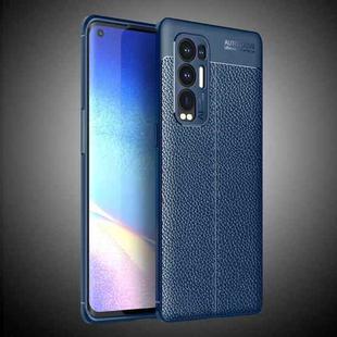 For OPPO Reno5 Pro Plus Litchi Texture TPU Shockproof Case(Blue)