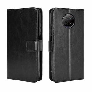 For Xiaomi Redmi Note 9T 5G / Note 9 5G Retro Crazy Horse Texture Horizontal Flip Leather Case with Holder & Card Slots & Photo Frame(Black)