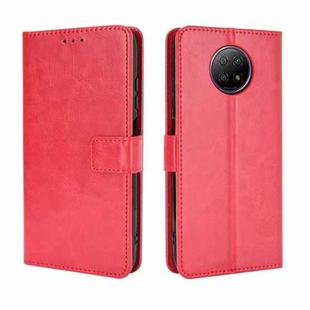 For Xiaomi Redmi Note 9T 5G / Note 9 5G Retro Crazy Horse Texture Horizontal Flip Leather Case with Holder & Card Slots & Photo Frame(Red)