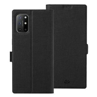 For OnePlus 8T ViLi K Series Shockproof TPU + PU Leather Magnetic Buckle Horizontal Flip Case with Card Slots & Wallet & Holder(Black)