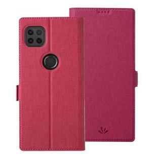 For Motorola Moto G 5G ViLi K Series Shockproof TPU + PU Leather Magnetic Buckle Horizontal Flip Case with Card Slots & Wallet & Holder(Rose Red)