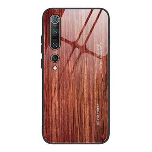 For Xiaomi Mi 10 Pro Wood Grain Glass Protective Case(M05)