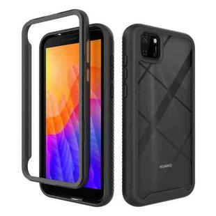 For Huawei Y5p Starry Sky Solid Color Series Shockproof PC + TPU Protective Case(Black)