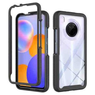 For Huawei Y9a Starry Sky Solid Color Series Shockproof PC + TPU Protective Case(Black)