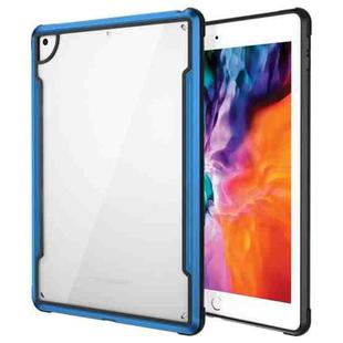 For iPad 10.2 iPAKY Thunder Series Aluminum Frame + TPU Bumper + Clear PC Shockproof Case(Blue)
