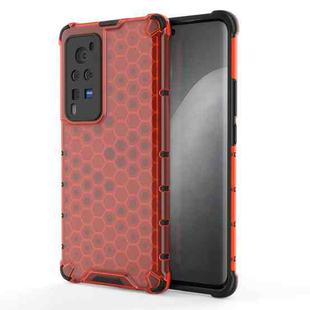 For vivo X60 Pro Shockproof Honeycomb PC + TPU Protective Case(Red)