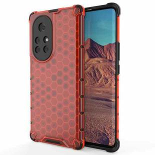 For Huawei nova 8 Pro 5G Shockproof Honeycomb PC + TPU Protective Case(Red)