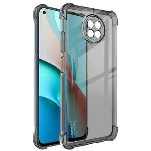 For Xiaomi Redmi Note 9 5G IMAK All-inclusive Shockproof Airbag TPU Case with Screen Protector(Transparent Black)