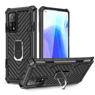 For Xiaomi Mi 10T 5G / 10T Pro 5G Cool Armor PC + TPU Shockproof Case with 360 Degree Rotation Ring Holder(Black)