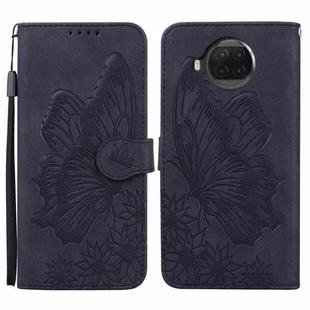 For Xiaomi Mi 10T Lite 5G Retro Skin Feel Butterflies Embossing Horizontal Flip Leather Case with Holder & Card Slots & Wallet(Black)
