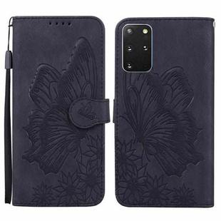 For Samsung Galaxy S20+ Retro Skin Feel Butterflies Embossing Horizontal Flip Leather Case with Holder & Card Slots & Wallet(Black)