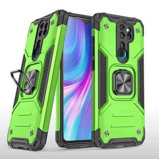 For Xiaomi Redmi Note 8 Pro Magnetic Armor Shockproof TPU + PC Case with Metal Ring Holder(Green)