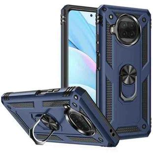 For Xiaomi Mi 10T Lite 5G Shockproof TPU + PC Protective Case with 360 Degree Rotating Holder(Blue)