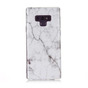 For Galaxy Note 9 Coloured Drawing Pattern IMD Workmanship Soft TPU Protective Case(White)