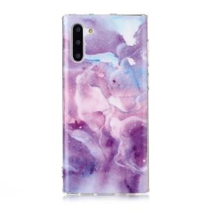 For Galaxy Note 10 Coloured Drawing Pattern IMD Workmanship Soft TPU Protective Case(Purple Star)