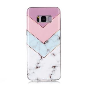 For Galaxy S8+ Coloured Drawing Pattern IMD Workmanship Soft TPU Protective Case(Tricolor)