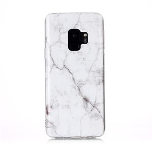 For Galaxy S9 Coloured Drawing Pattern IMD Workmanship Soft TPU Protective Case(White)