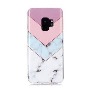 For Galaxy S9 Coloured Drawing Pattern IMD Workmanship Soft TPU Protective Case(Tricolor)