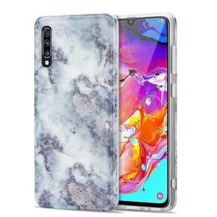 For Samsung Galaxy A70 TPU Glossy Marble Pattern IMD Protective Case(Earthy Grey)