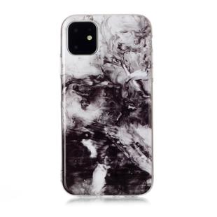 For iPhone 11 Coloured Drawing Pattern IMD Workmanship Soft TPU Protective Case(Black White)