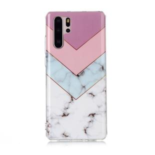 For Huawei P30 Pro Coloured Drawing Pattern IMD Workmanship Soft TPU Protective Case(Tricolor)