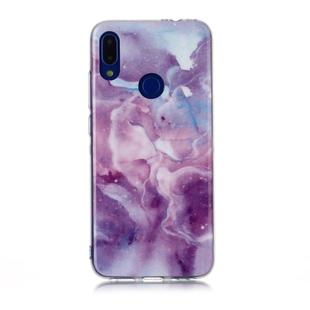 For Xiaomi Redmi Note 7 Coloured Drawing Pattern IMD Workmanship Soft TPU Protective Case(Purple Star)