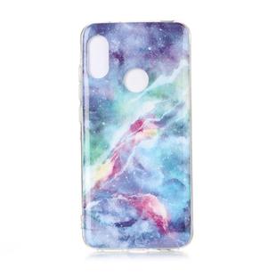 For Xiaomi Redmi 6 Pro Coloured Drawing Pattern IMD Workmanship Soft TPU Protective Case(Blue Sky)